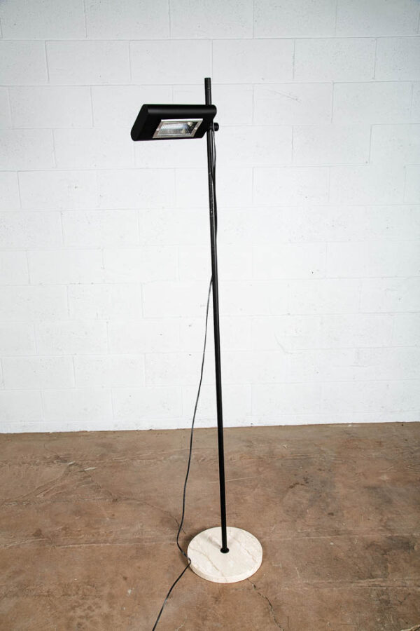 Mid Century Modern Floor Lamp Italy Marble Adjustable Post Modern Halogen Black