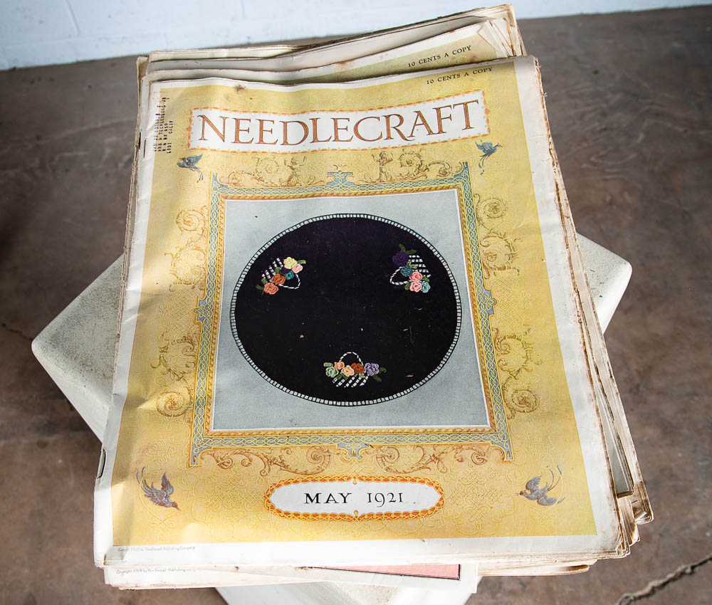 Antique Magazine Lot 110+ Needlecraft 1919-1930 Advertisement Sewing Crafts Mcm - Image 9