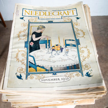 Antique Magazine Lot 110+ Needlecraft 1919-1930 Advertisement Sewing Crafts Mcm