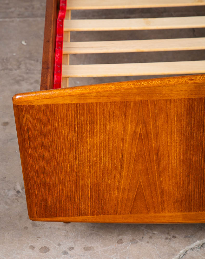 Mid Century Danish Modern Bed Frame Sm Single Teak Denmark Sannemanns Mobler - Image 8