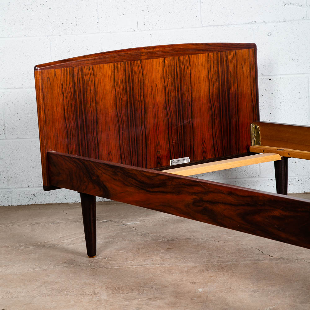 Mid Century Danish Modern Bed Frame Sm Single Rosewood Denmark Sannemanns Mobler - Image 10