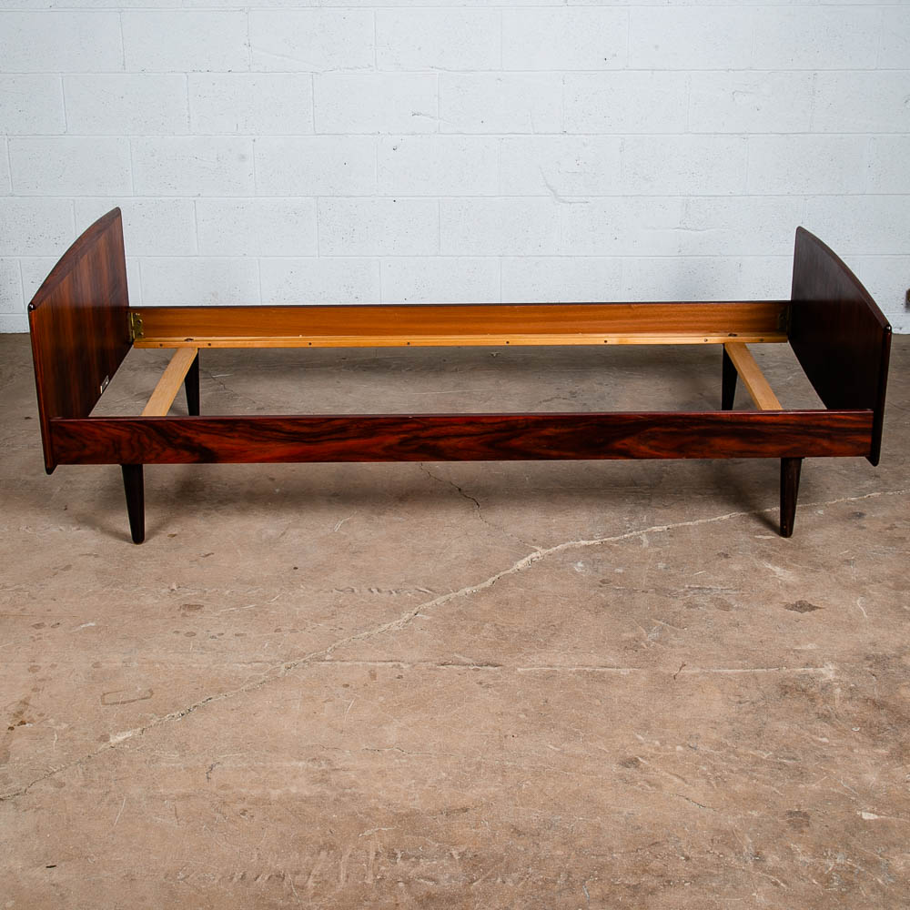 Mid Century Danish Modern Bed Frame Sm Single Rosewood Denmark Sannemanns Mobler - Image 4