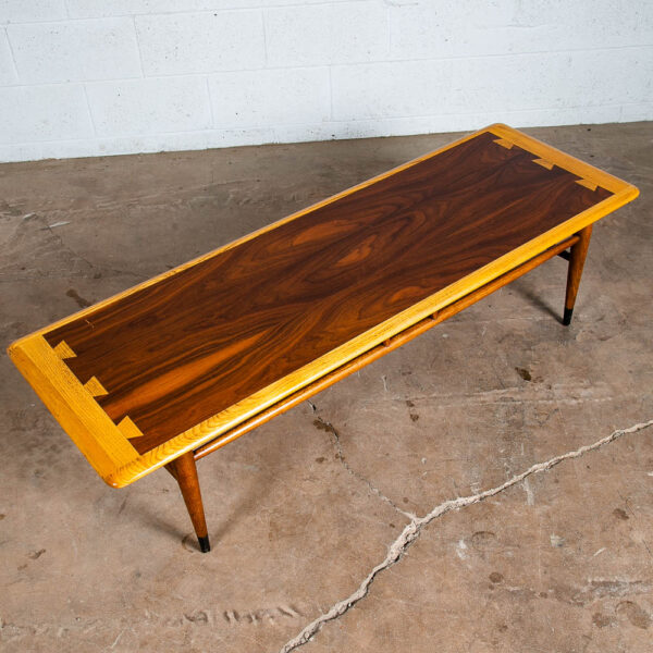 Mid Century Modern Coffee Table Walnut Lane Acclaim Long Cocktail Surfboard Mcm