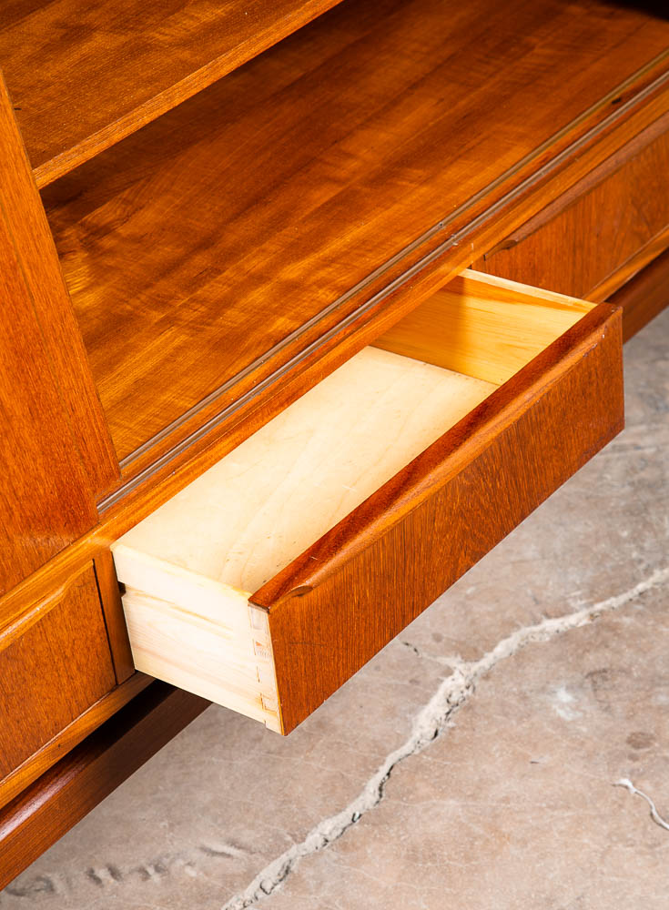 Mid Century Danish Modern Credenza Highboard Bar Sideboard Denmark Mcm Drawers - Image 9
