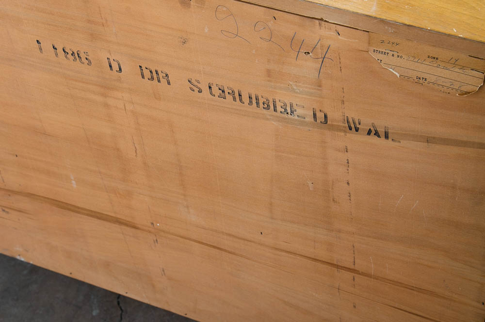 Mid Century Modern Dresser Highboy 5 Drawer Huntley Bleached Walnut Vintage - Image 7