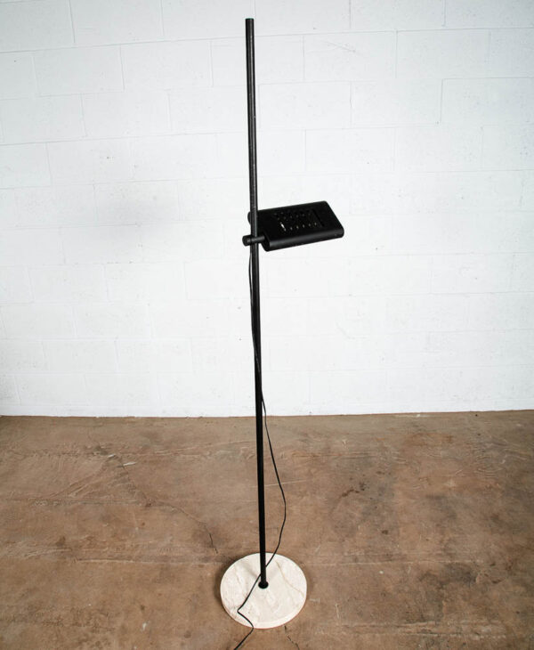 Mid Century Modern Floor Lamp Italy Marble Adjustable Post Modern Halogen Black - Image 4