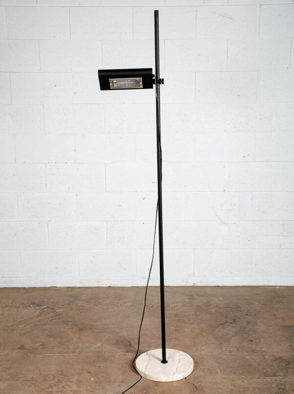 Mid Century Modern Floor Lamp Italy Marble Adjustable Post Modern Halogen Black - Image 3