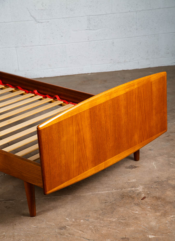 Mid Century Danish Modern Bed Frame Sm Single Teak Denmark Sannemanns Mobler - Image 6