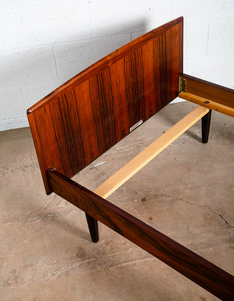 Mid Century Danish Modern Bed Frame Sm Single Rosewood Denmark Sannemanns Mobler - Image 8