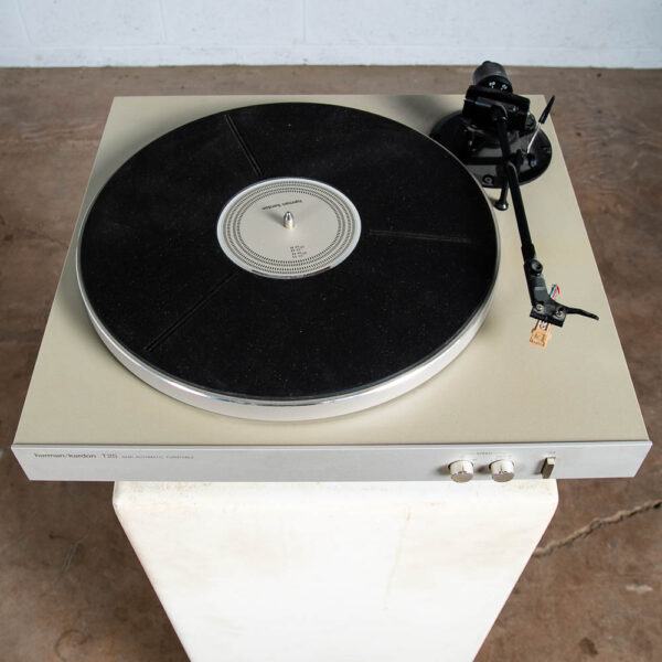 Vintage Record Player Harman Kardon T25 Turntable Silver Grafo MF3 Semi Auto - Image 9