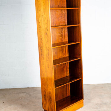 Mid Century Danish Modern Bookshelf Tall Brazilian Rosewood Adjustable Shelving