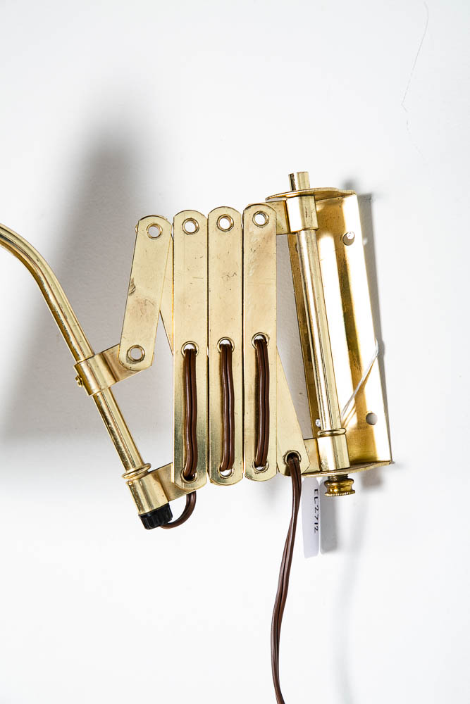Mid Century Modern Lamp Wall Sconce Brass Thurston Lightolier Brass Metal Gold - Image 6