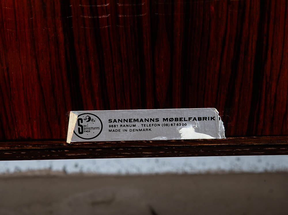 Mid Century Danish Modern Bed Frame Sm Single Rosewood Denmark Sannemanns Mobler - Image 9