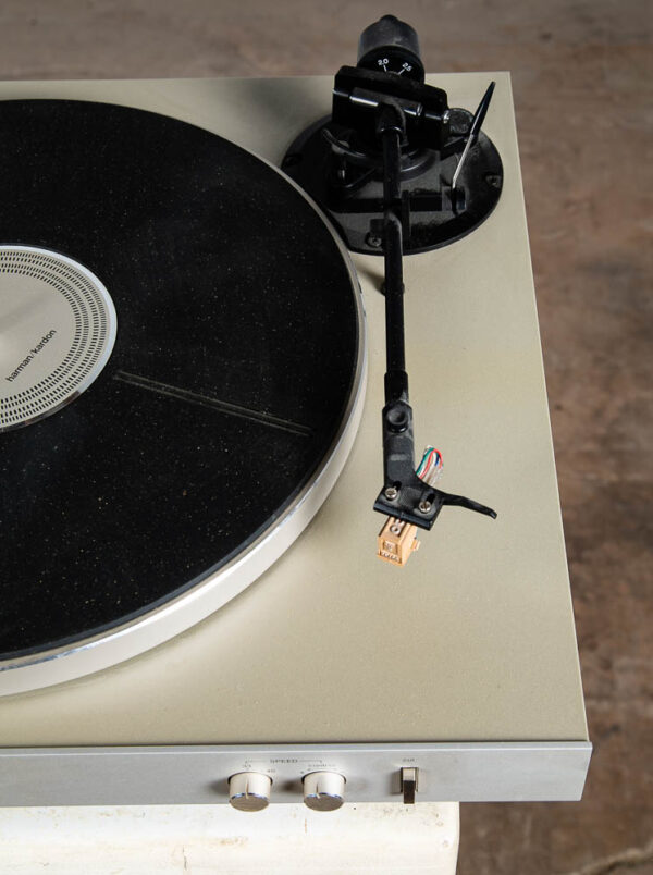 Vintage Record Player Harman Kardon T25 Turntable Silver Grafo MF3 Semi Auto - Image 8