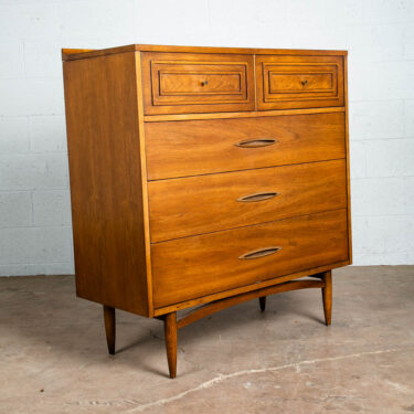 Mid Century Modern Highboy Dresser Broyhill Sculptra Tall High Brasilia Vintage