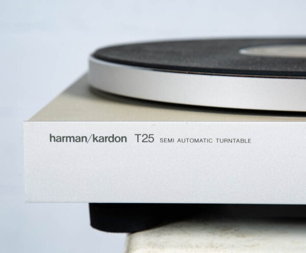Vintage Record Player Harman Kardon T25 Turntable Silver Grafo MF3 Semi Auto - Image 4