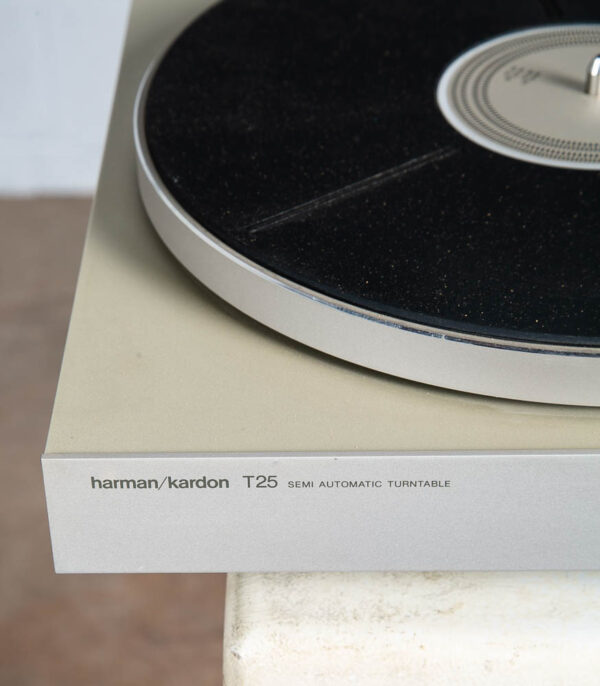 Vintage Record Player Harman Kardon T25 Turntable Silver Grafo MF3 Semi Auto - Image 6