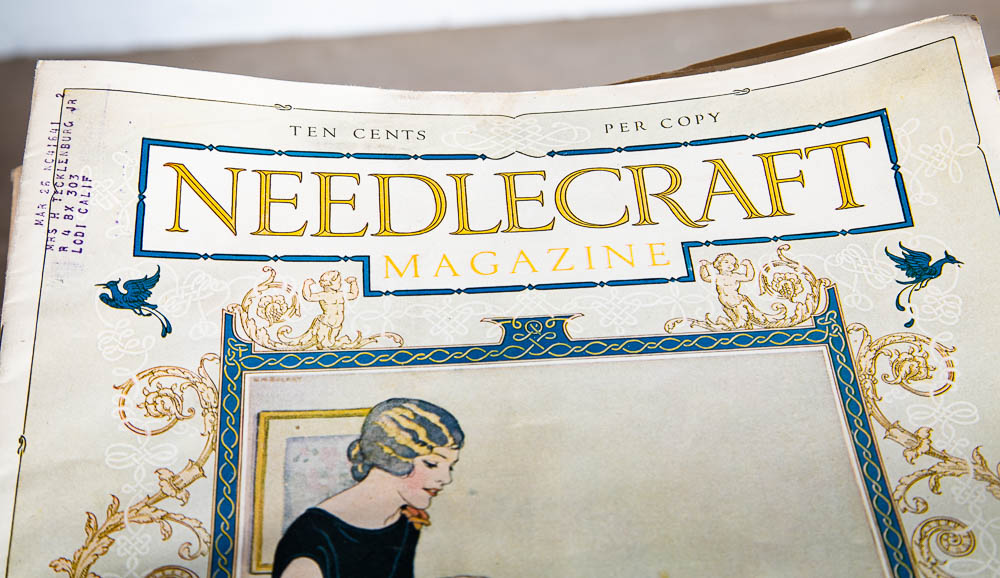 Antique Magazine Lot 110+ Needlecraft 1919-1930 Advertisement Sewing Crafts Mcm - Image 5
