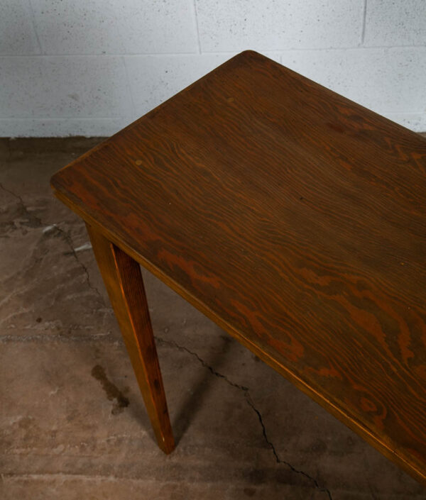 Mid Century Modern Desk Office 3 Drawers Sliding Table Custom Wood Pine Artisan - Image 9