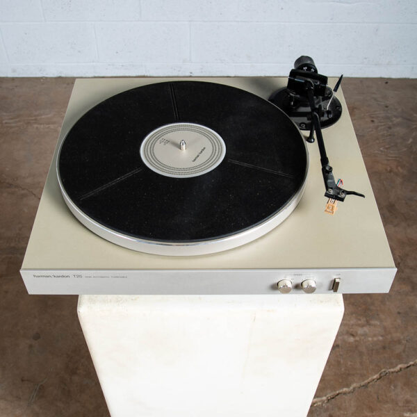 Vintage Record Player Harman Kardon T25 Turntable Silver Grafo MF3 Semi Auto - Image 3