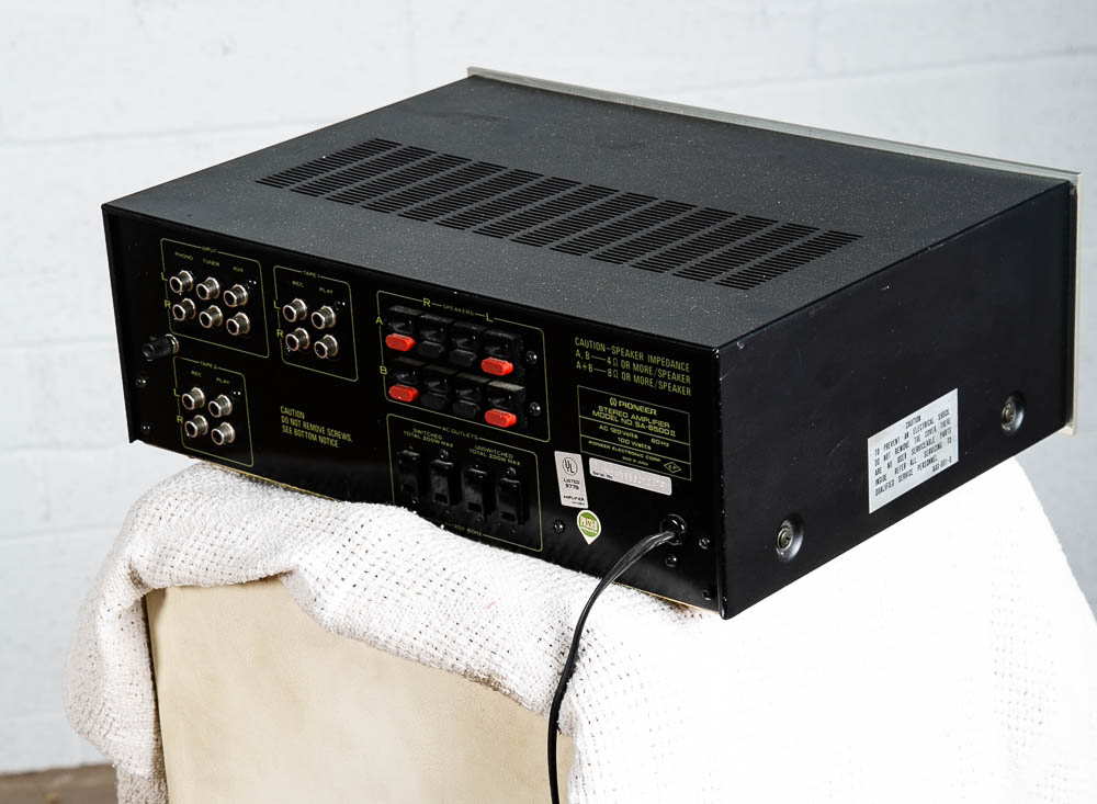 Vintage Stereo Amplifier Pioneer SA-6500 II Pro Amp Silver Face Retro 76 AS IS - Image 5