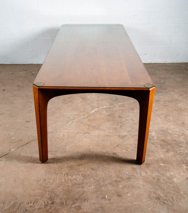Mid Century Modern Conference Table Solid Cherry Dining 95 in. Large Custom - Image 6