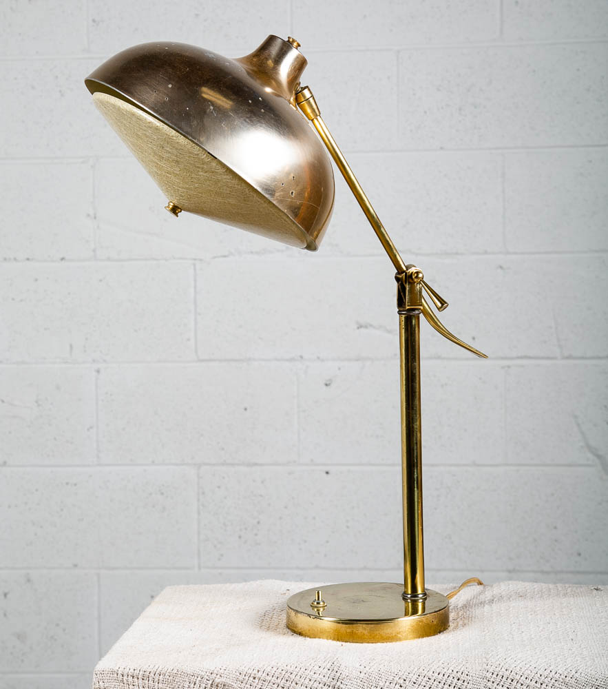 Mid Century Modern Table Lamp Set Pair Thurston Light Lightolier Brass Gold Mcm - Image 10