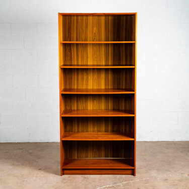 Mid Century Danish Modern Bookshelf Tall Teak Adjustable Shelving Modular Shelf
