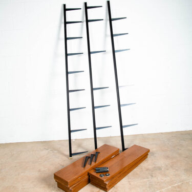 Mid Century Modern Wall Omni System George Nelson Tension pole 2 Bay Modular VG
