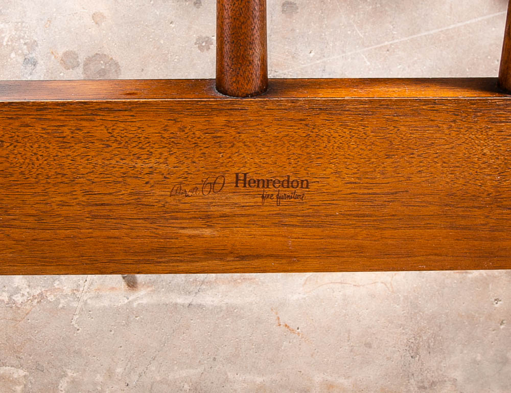 Mid Century Modern Headboard Bed frame Full Henredon Circa '60 Foot Board Walnut - Image 6