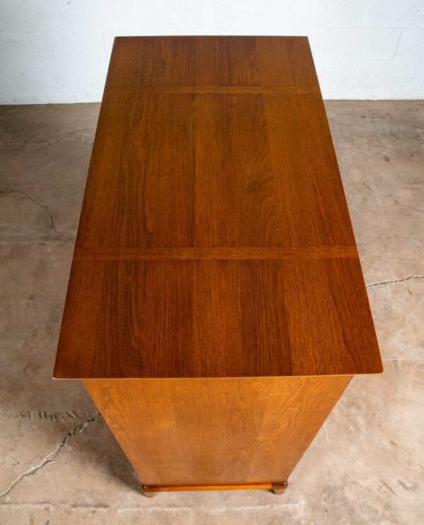 Mid Century Modern Highboy Dresser 5 Drawer Walnut Wood Henredon Circa '60 Mcm - Image 5