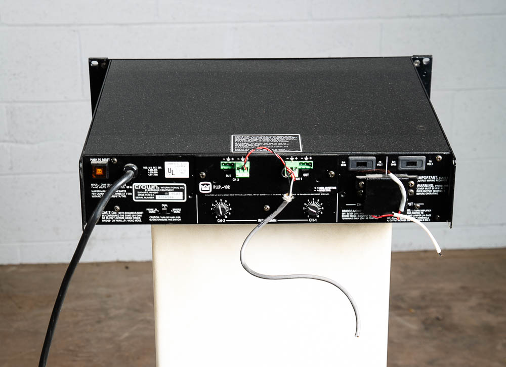 Stereo Power Amplifier Crown Com-Tech 200 1995 110 Watts per channel - Image 3