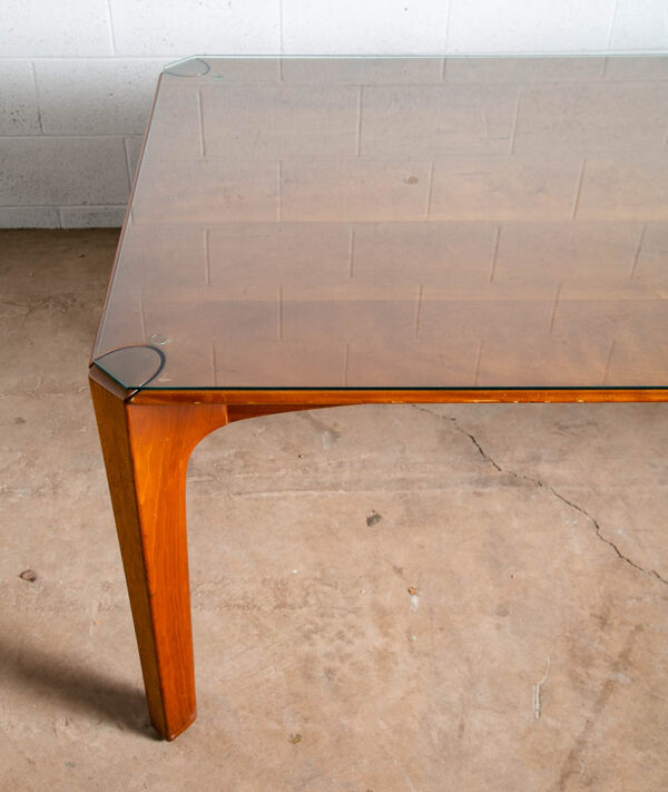 Mid Century Modern Conference Table Solid Cherry Dining 95 in. Large Custom - Image 11