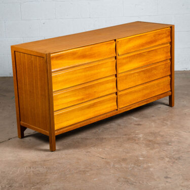 Mid Century Modern Credenza Dresser 8 Drawer Mahogany Wood Brown Saltman Keal M