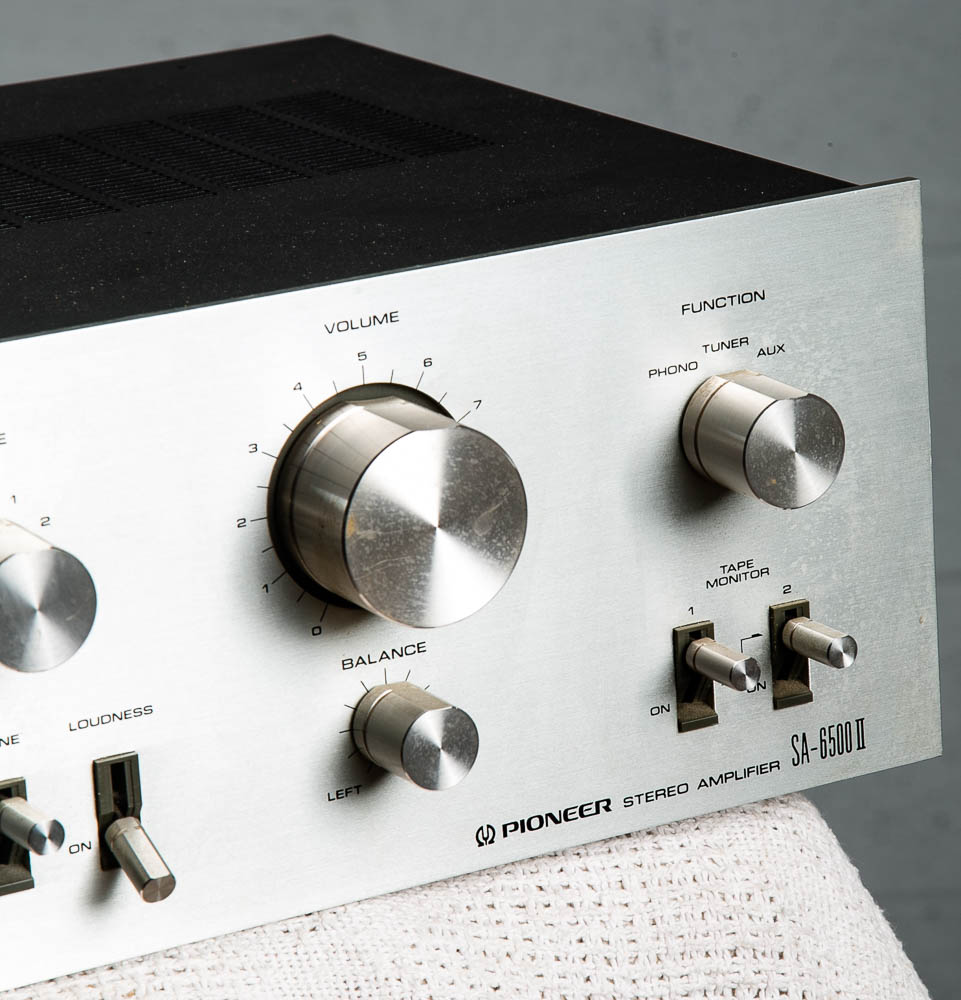 Vintage Stereo Amplifier Pioneer SA-6500 II Pro Amp Silver Face Retro 76 AS IS - Image 7