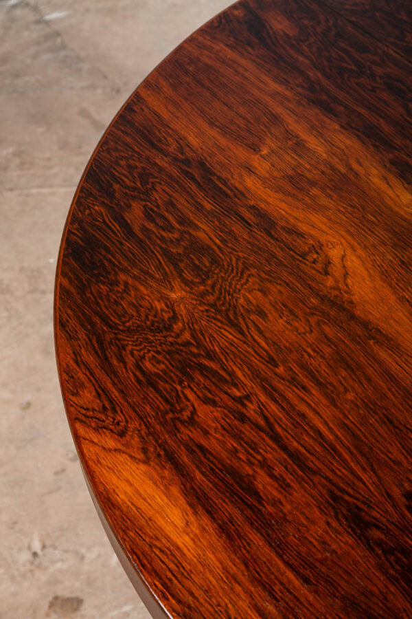 Mid Century Danish Modern Dining Table Brazilian Rosewood Extension x2 Skovmand - Image 10