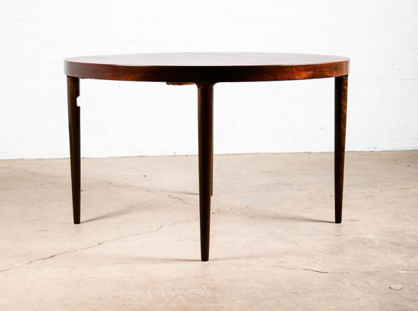 Mid Century Danish Modern Dining Table Brazilian Rosewood Extension x2 Skovmand - Image 8