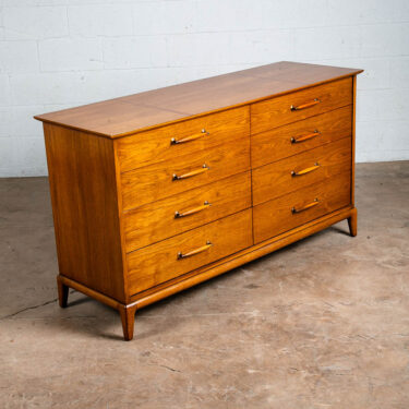 Mid Century Modern Credenza Dresser 8 Drawer Walnut Wood Henredon Circa '60 Mcm