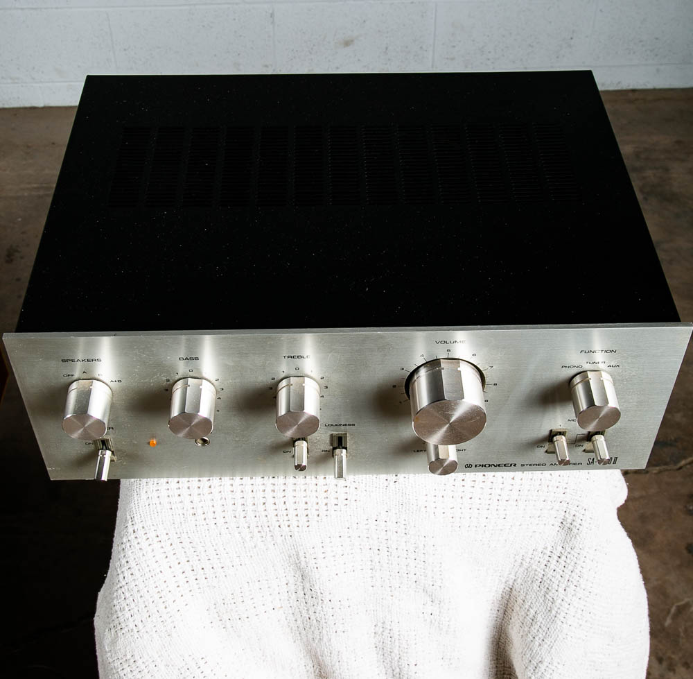 Vintage Stereo Amplifier Pioneer SA-6500 II Pro Amp Silver Face Retro 76 AS IS - Image 2