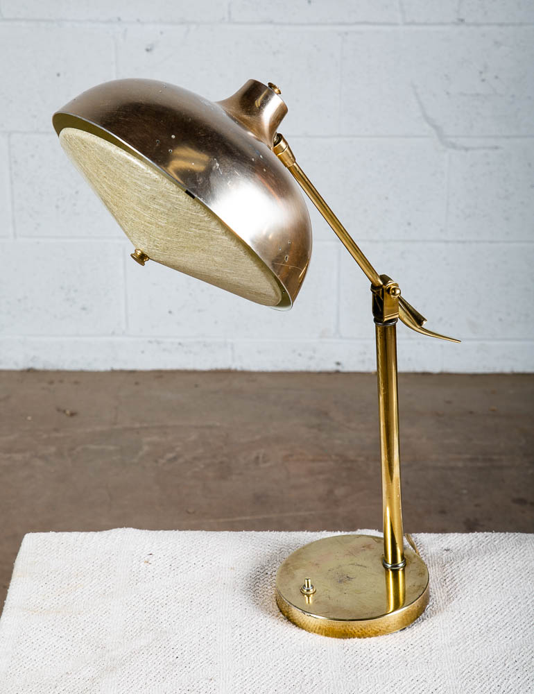 Mid Century Modern Table Lamp Set Pair Thurston Light Lightolier Brass Gold Mcm - Image 6