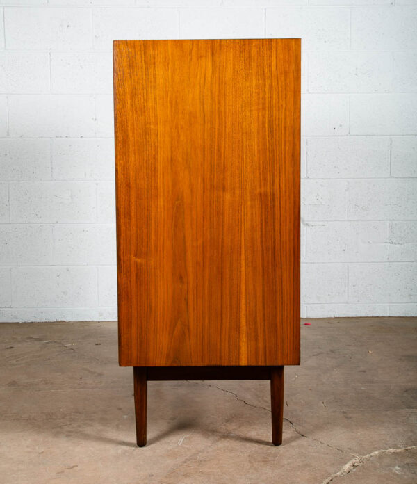 Mid Century Modern Highboy Dresser Drexel Declaration Kipp Stewart Walnut Chest - Image 4