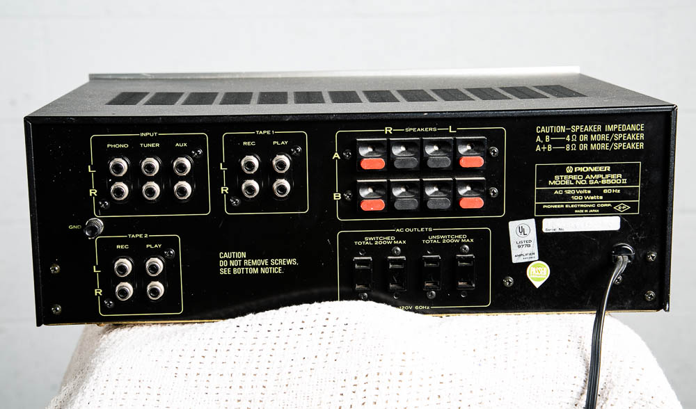 Vintage Stereo Amplifier Pioneer SA-6500 II Pro Amp Silver Face Retro 76 AS IS - Image 6