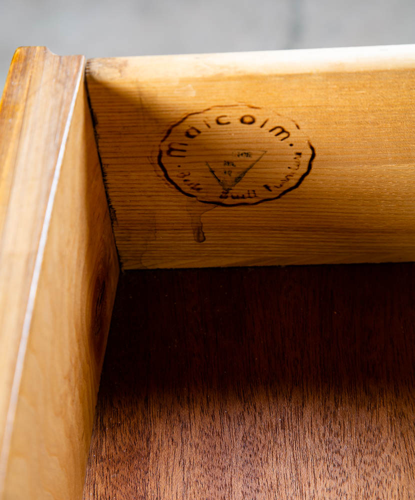 Mid Century Modern Highboy Dresser 6 Drawer Malcolm Vintage Walnut Tall Legs Mcm - Image 6