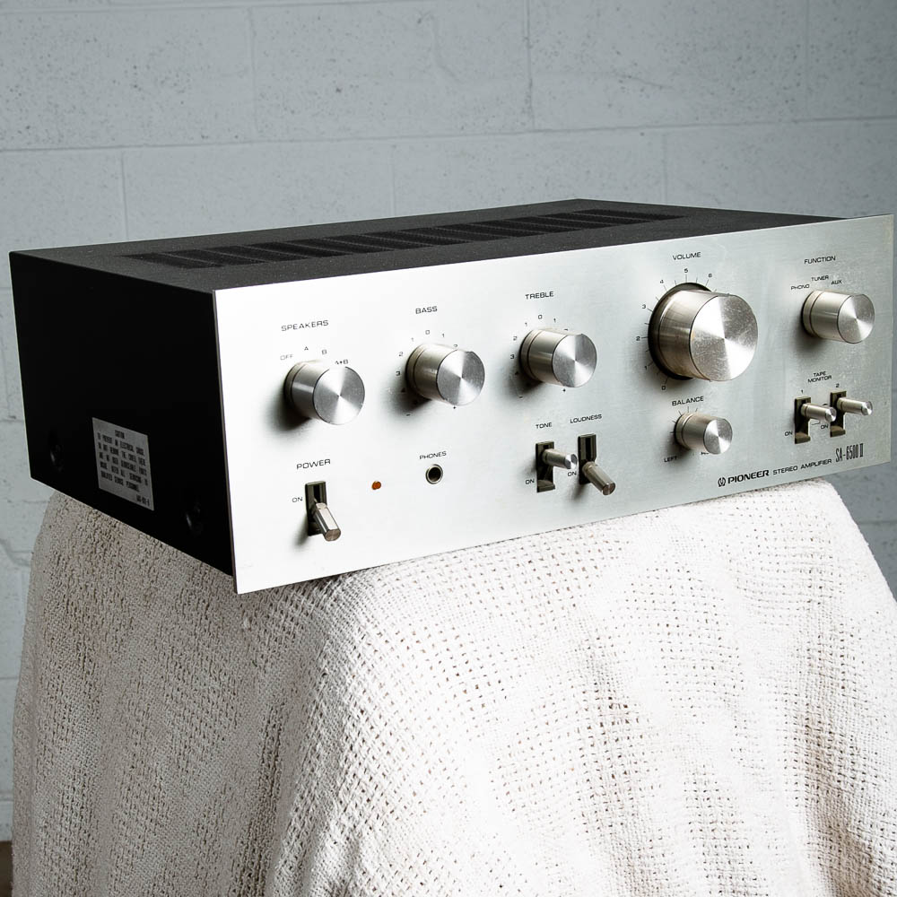Vintage Stereo Amplifier Pioneer SA-6500 II Pro Amp Silver Face Retro 76 AS IS - Image 3