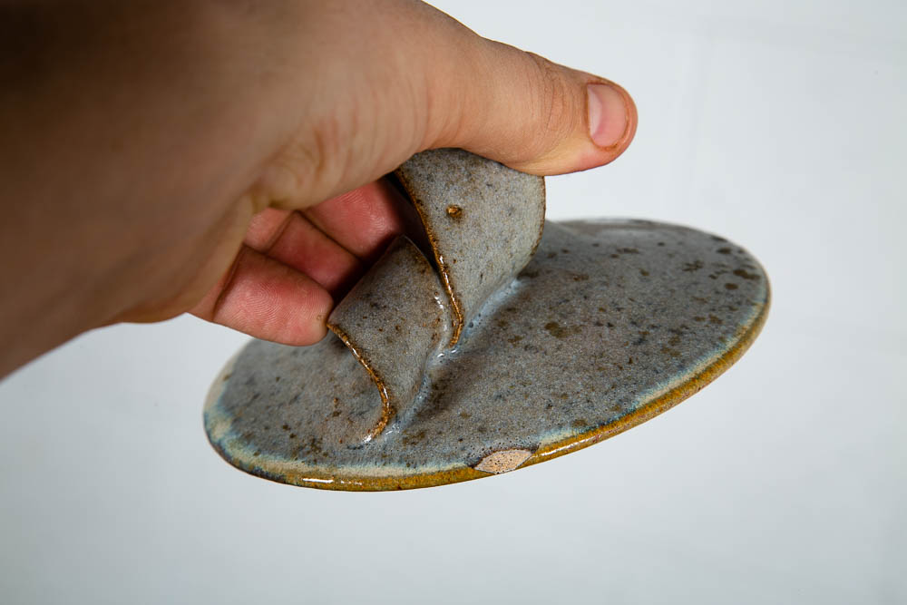 Mid Century Modern Studio Pottery Pot Lidded Drip Glaze Ceramic Brown Signed - Image 8