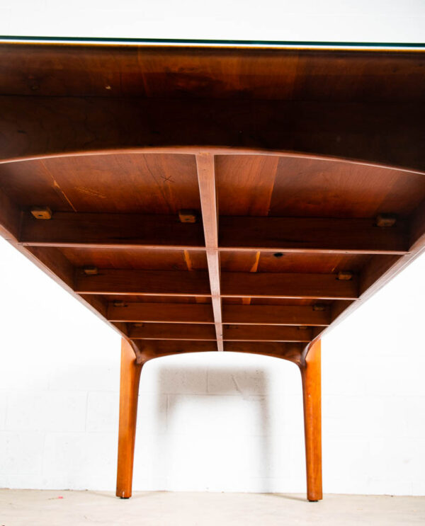 Mid Century Modern Conference Table Solid Cherry Dining 95 in. Large Custom - Image 5