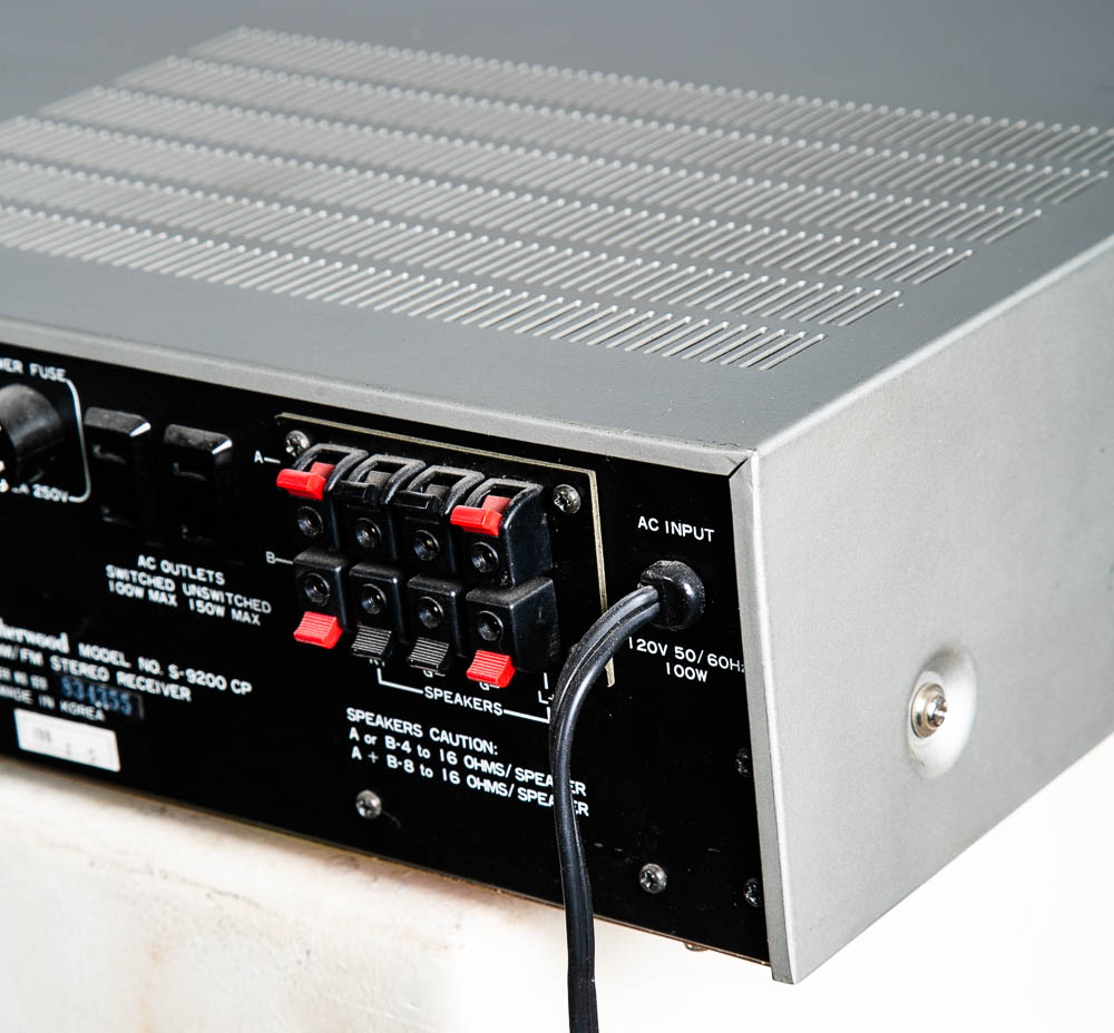 Vintage Receiver Sherwood Stereo S-9200CP Silver Face Retro Amplifier - Image 8
