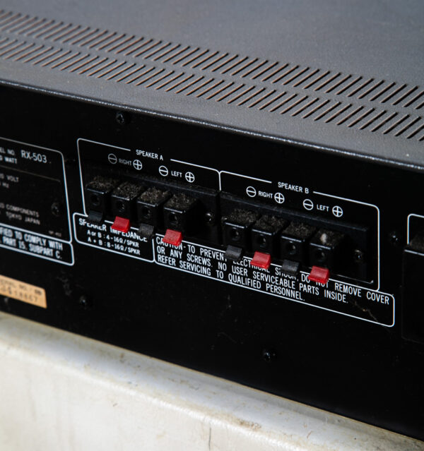Mid Century Modern AM/FM Stereo Receiver Rotel RX-503 Silver AS IS 1977 - Image 7