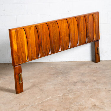 Mid Century Modern Headboard Bed Frame King Size Ace Hi Prelude Walnut Vintage