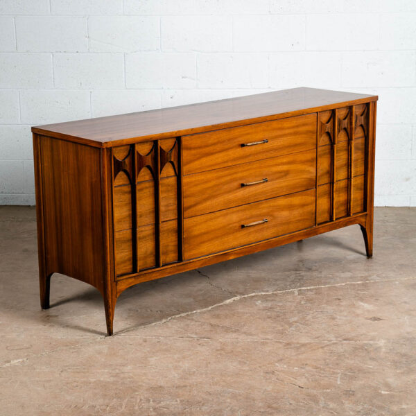 Mid Century Modern Dresser Credenza Kent Coffey 9 Drawer Perspecta Brasilia Wood
